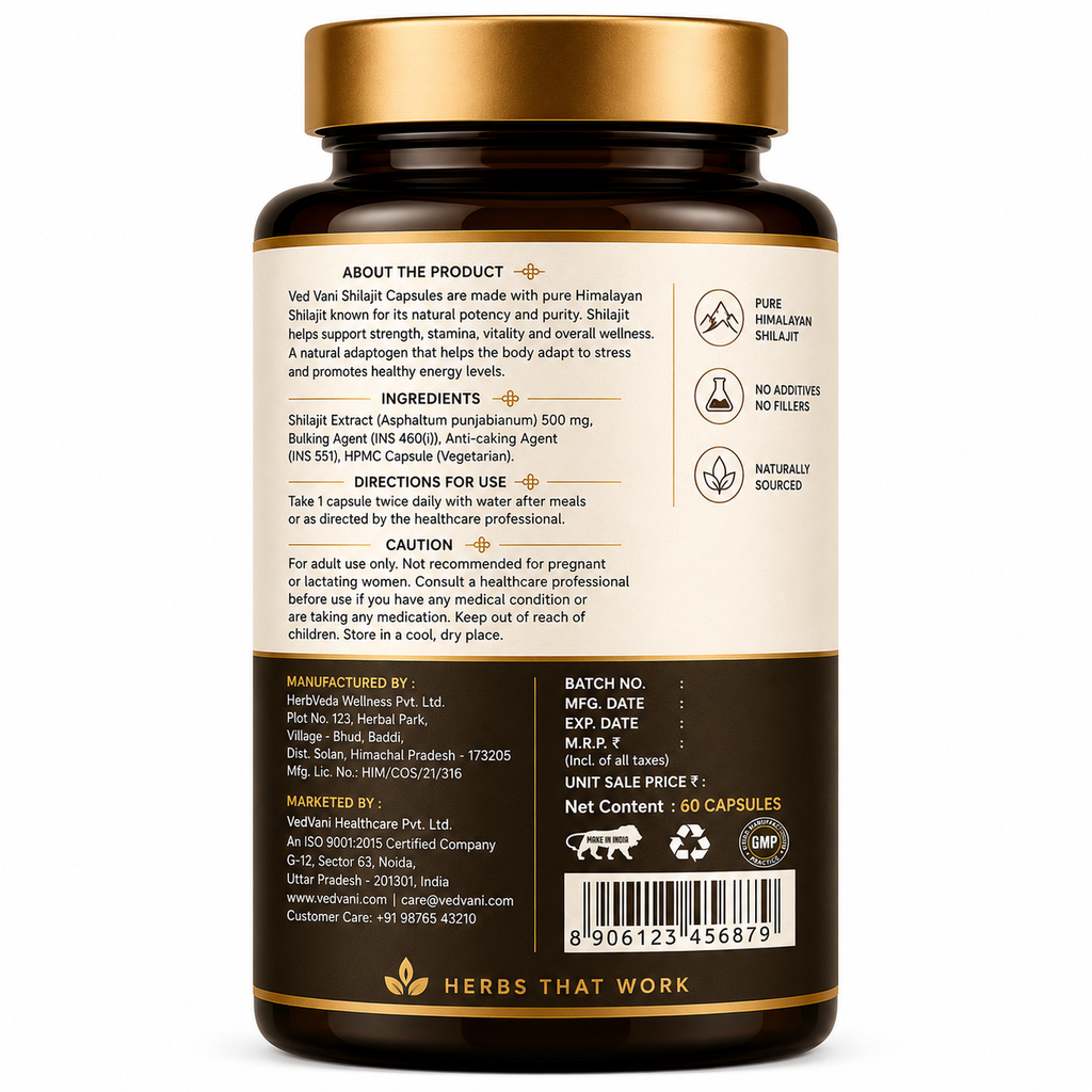 Pure Shilajit Capsules - 60 capsule